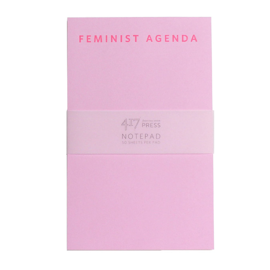 Feminist Agenda Letterpress Notepad