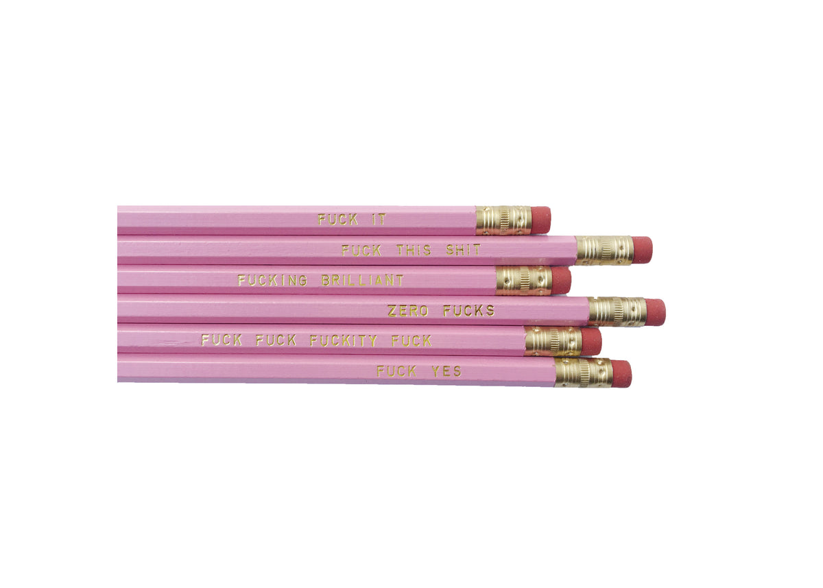 EXPLICIT Fck It Pencil Set Pencil Gift Fresh Out of Fcks 